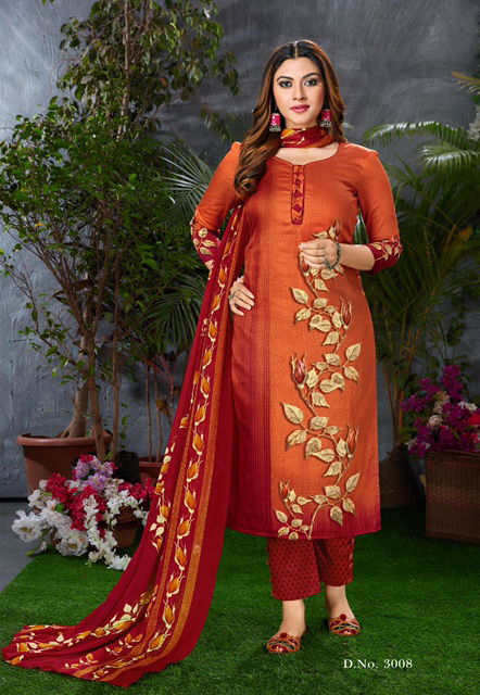 Palak Shayona 3 Latest Fancy Designer Printed Cotton Dress Material